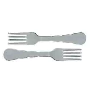 Fourchette réutilisable Wave grise 172mm PP